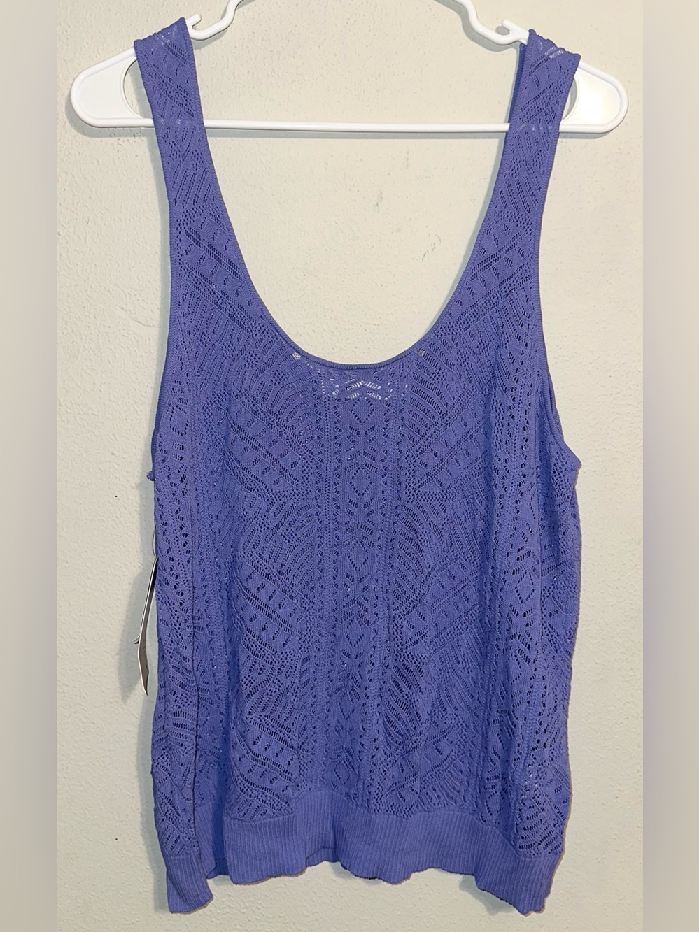 JustFab Lavender Lace Tank Top NWT